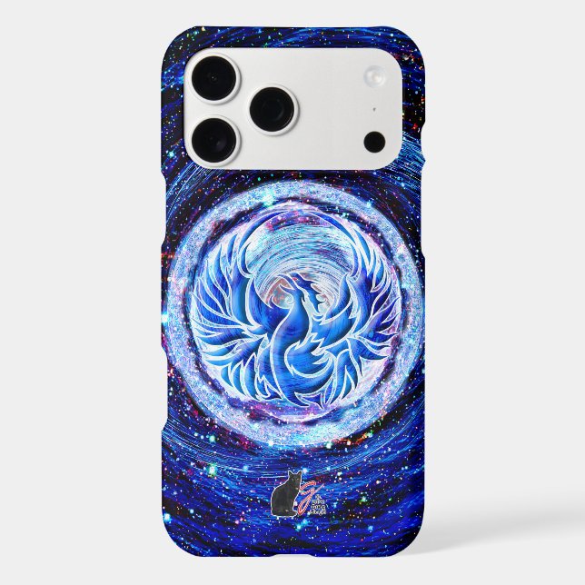 Blue Phoenix Case-Mate iPhone Case (Back)