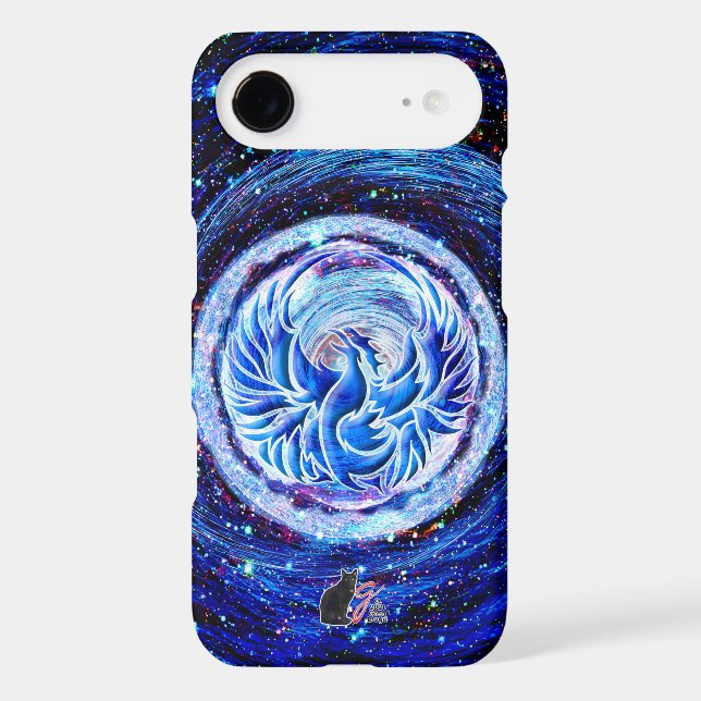 Blue Phoenix Case-Mate iPhone Case (Back)