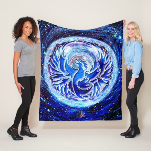 Blue Phoenix Fleece Blanket
