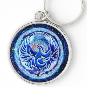 Blue Phoenix Keychain