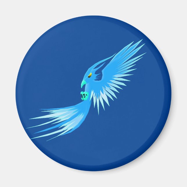 Blue Phoenix Magnet (Front)