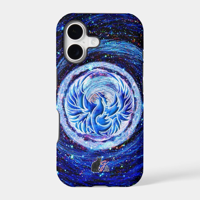 Blue Phoenix Tough Case-Mate iPhone Case (Back)