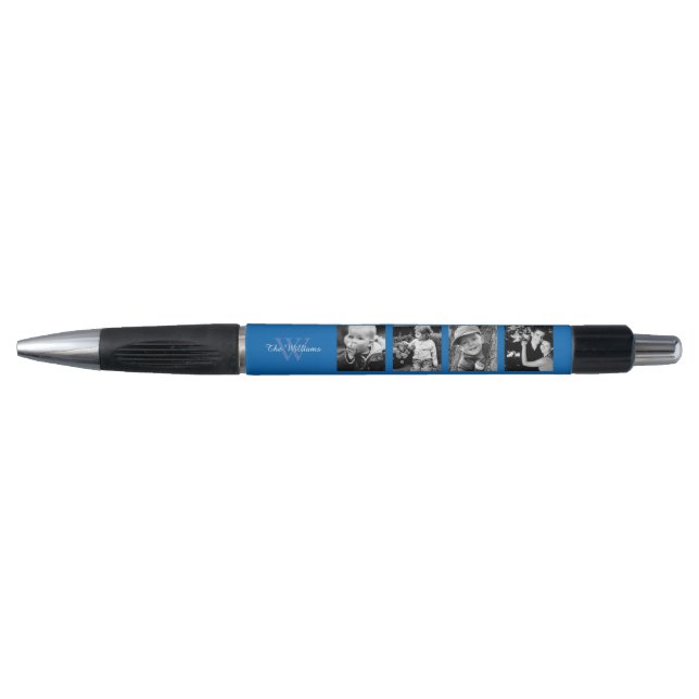 Blue Photo Collage Pen (Front)