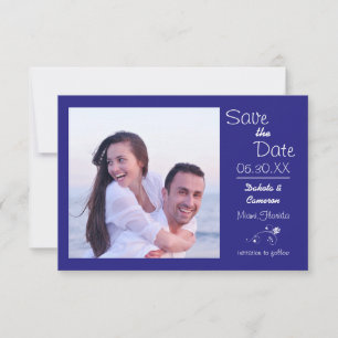 Blue Photo Horizontal - 3x5 Save the Date