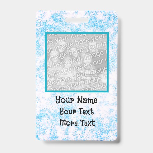 Blue photo ID Badge (Front)