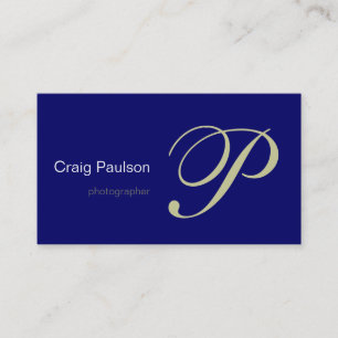 Blue Photography Business Card