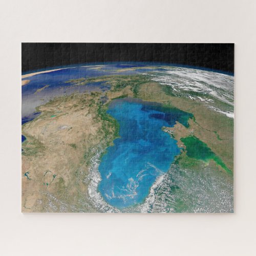 Blue Phytoplankton Bloom In The Black Sea Jigsaw Puzzle