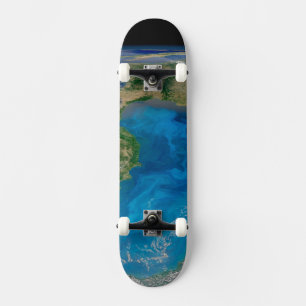 Blue Phytoplankton Bloom In The Black Sea Skateboard