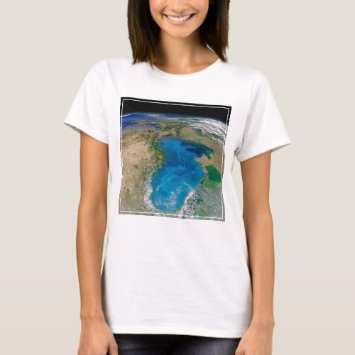 Blue Phytoplankton Bloom In The Black Sea T_Shirt