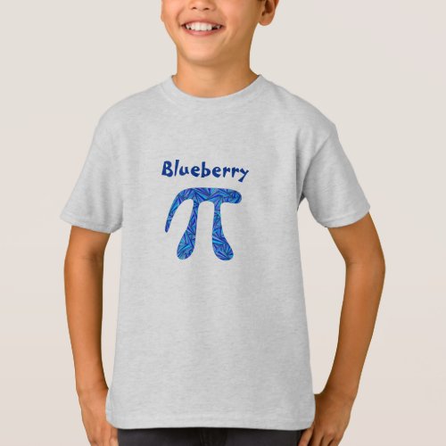 Blue Pi Symbol Math Geek Cute Blueberry Pi Fun T_Shirt