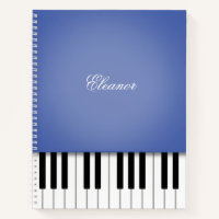 Blue Piano Music Keyboard Custom