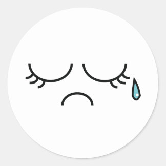  Sad  Face Stickers Zazzle