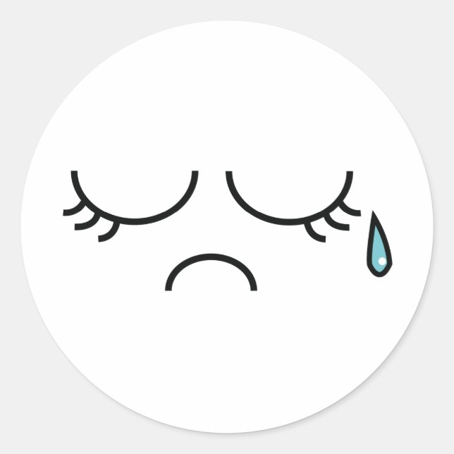 Blue Picadilly Classic Round Sticker (Front)