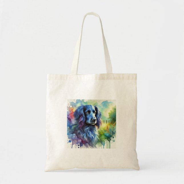 Blue Picardy Spaniel 260624AREF101 - Watercolor Tote Bag (Front)