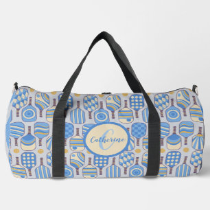 Blue Pickleball Monogram Duffle Bag