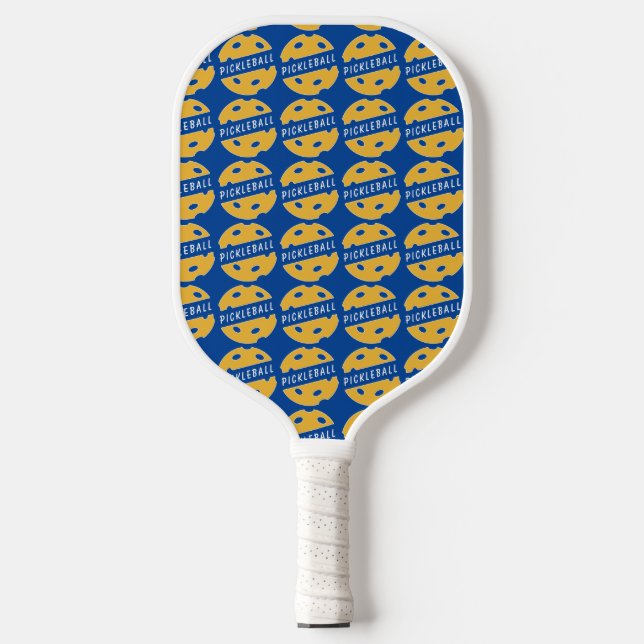 Blue Pickleball Pattern Paddle (Front)
