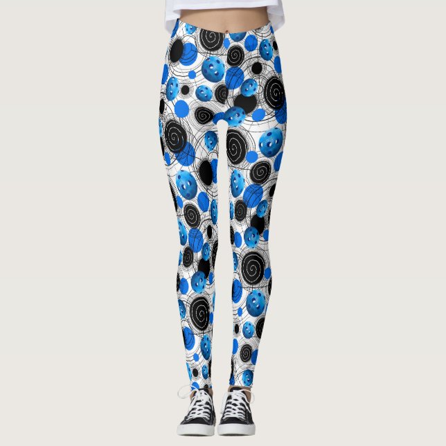 Blue Pickleballs - Leggings (Front)