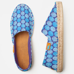 Blue Pickleballs Slip-On Off Court Stylish Espadrilles