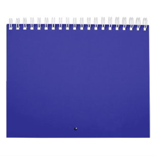 Blue (pigment) (solid color) calendar