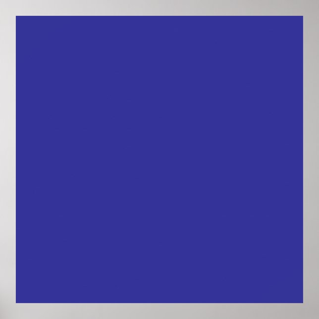 Blue (pigment) (solid color)  poster (Front)