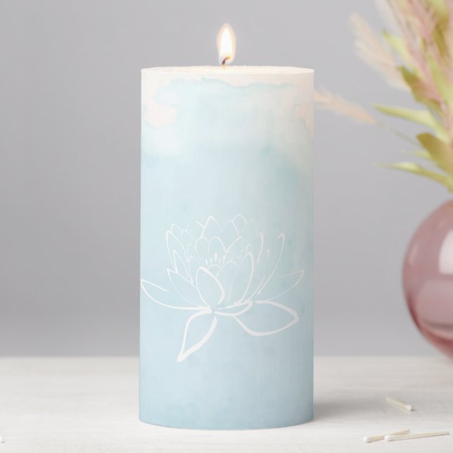 Blue  Pillar Candle (In Situ)