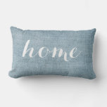 Blue Pillow Home Custom Denim Photo Printed Fabric at Zazzle