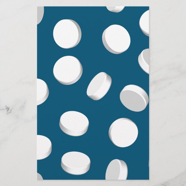 blue pills drugs stationery (Front)