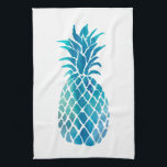 blue pineapple hand towel<br><div class="desc">blue pineapple kitchen towel</div>
