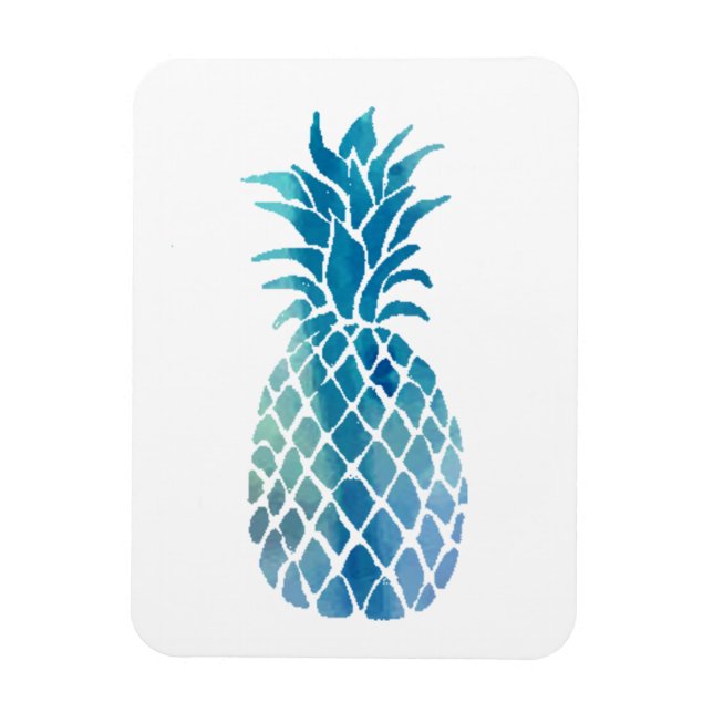 blue pineapple magnet (Vertical)
