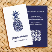 blue pineapple QR code