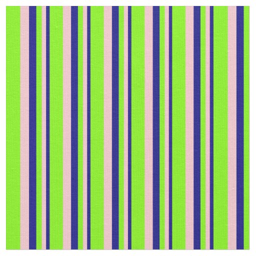 Blue, Pink, and Green Stripes Fabric