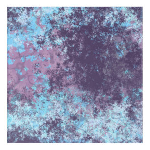 Blue, Pink and Purple Marble Abstract Acrylic Print