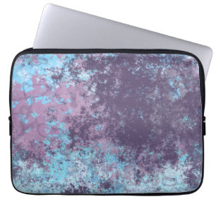 Blue, Pink and Purple Marble Abstract Laptop Sleeve