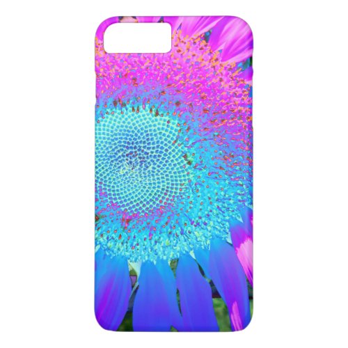 Blue Pink and Purple Sunflower iPhone 8 Plus7 Plus Case