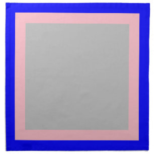 Blue Pink and Silver-Colored Napkins