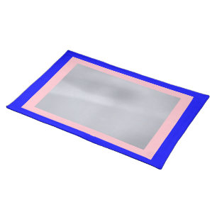 Blue Pink and Silver Medal Placemat