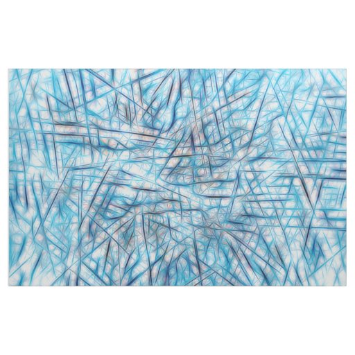 Blue Pink Artsy Watercolor Abstract Fabric