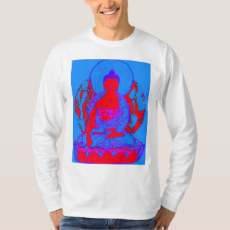 Blue & Pink Buddha Men’s Long Sleeve Tee Shirt
