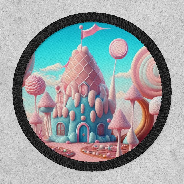 Blue & Pink Candy Land Mansion Patch (Front)
