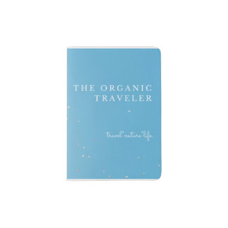 Blue & Pink Chic Passport Holder