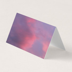 Blue Pink Clouds Business Card