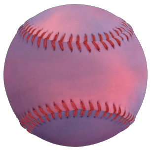 Blue Pink Clouds Softball