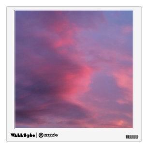 Blue Pink Clouds Wall Decal