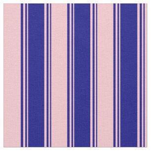 Blue & Pink Colored Lines Pattern Fabric