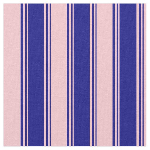 Blue & Pink Colored Lines Pattern Fabric