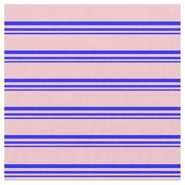 Blue & Pink Colored Pattern Fabric (Close Up)