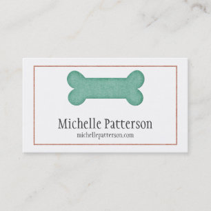 Blue/Pink Dog Bone Business Card Design
