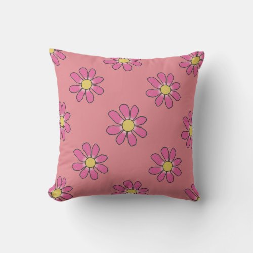 BLUEPINK FLORAL 2 in 1 Throw Pillow