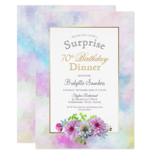 70 Th Birthday Dinner Invitations 8