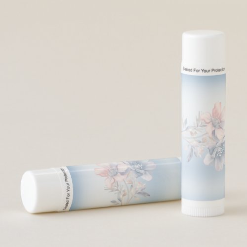 Blue Pink Flowers Lip Balm